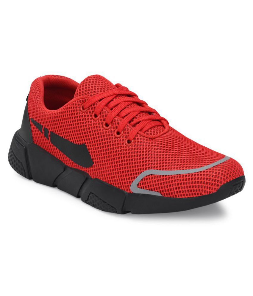 WALKSTYLE Men's Red Running Shoes - Buy WALKSTYLE Men's Red Running ...