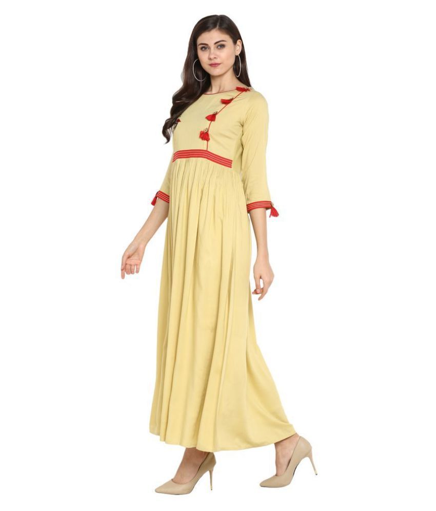 rayon long gown