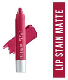 Swiss Beauty Lip Stain Matte Lipstick Lipstick (Velvet Maroon), 3.4gm