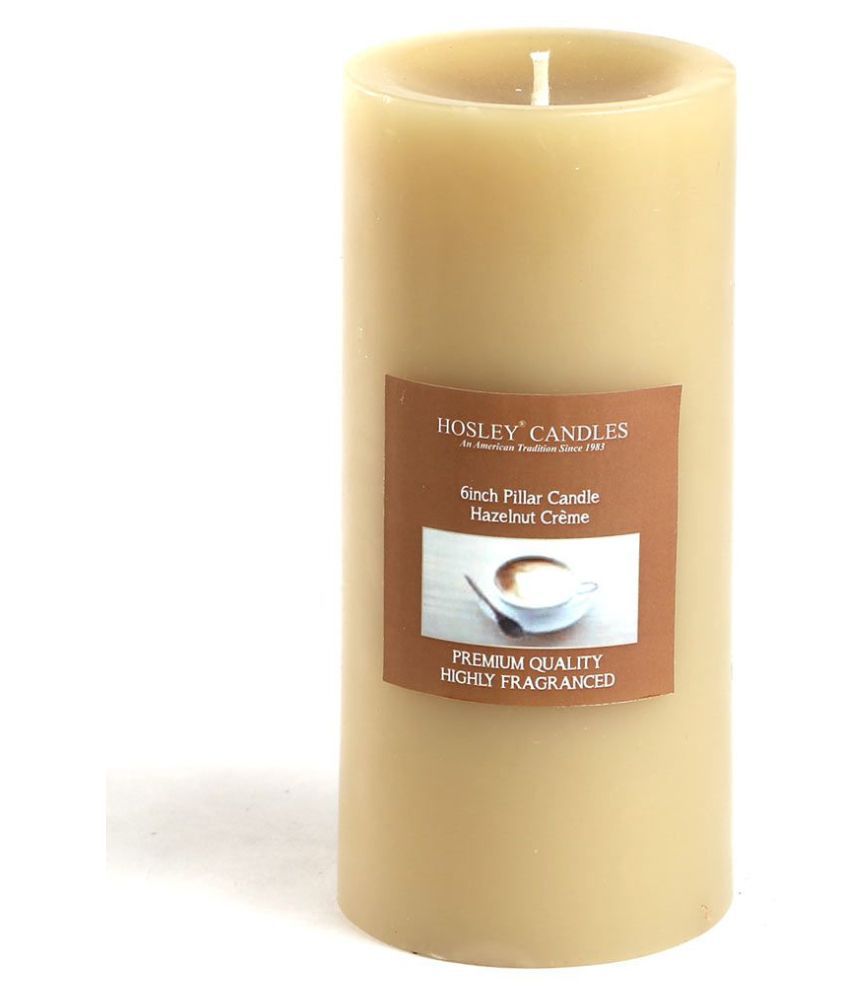     			Hosley Brown Pillar Candle - Pack of 1