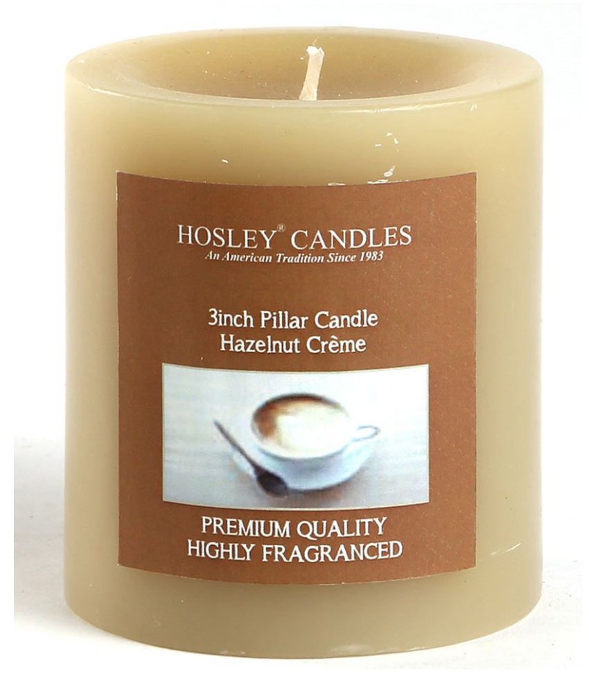 Hosley Grey Pillar Candle - Pack of 1