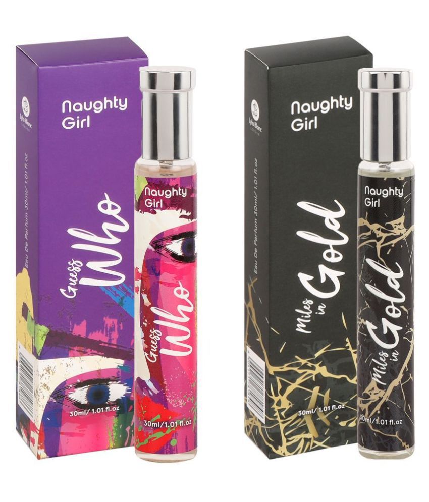     			Naughty Girl Luxury EDP Miles In Gold With Guess Who Perfumes for WomenBuy One Get One (30ml x 2)