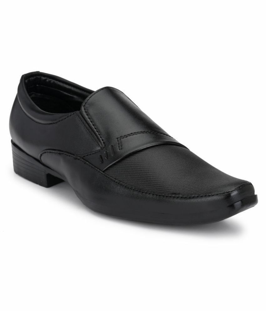     			Sir Corbett - Black Men's Slip On Formal Shoes