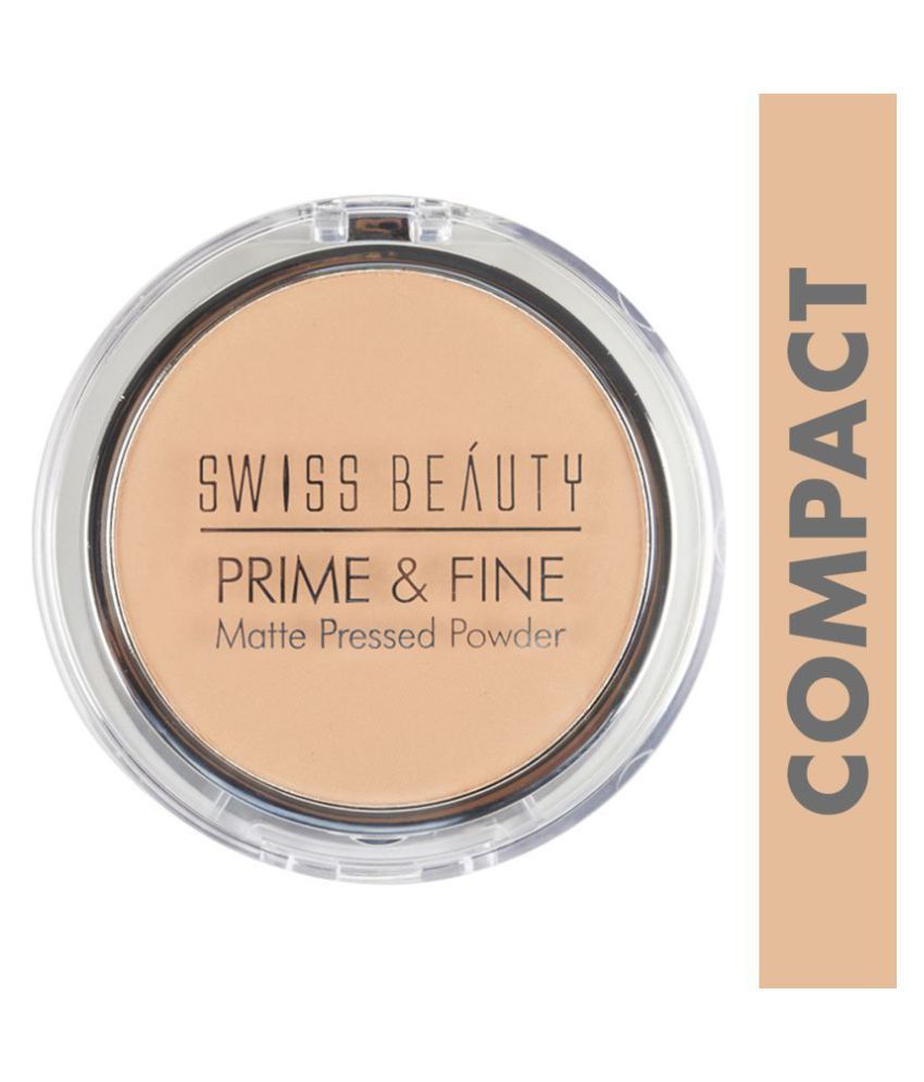     			Swiss Beauty Prime & Fine Matte Pressed Powder Dark 10 g
