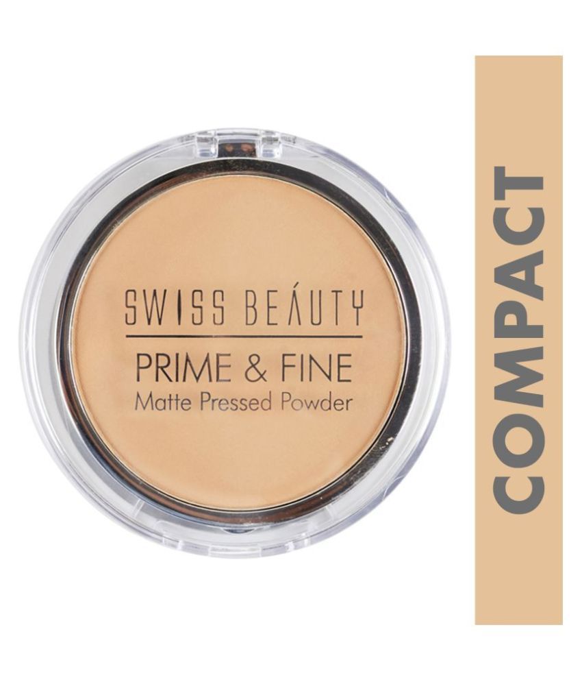     			Swiss Beauty Prime & Fine Matte Pressed Powder (Natural Beige), 8gm