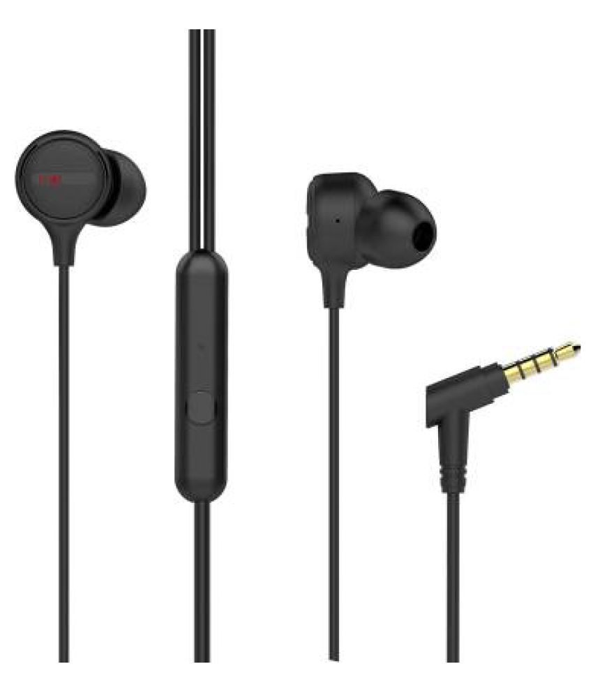     			boAt Bassheads 103 Wired Earphones with Super Extra Bass and Tangle Free Cable, Ergonomic Design & Integrated Controls with in-Line Mic (Black)