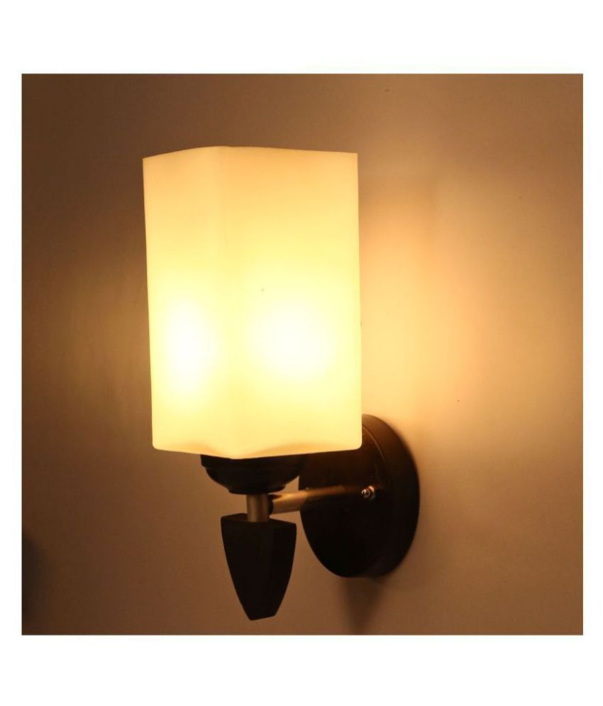     			Somil Decorative Wall Lamp Light Glass Wall Light White - Pack of 1