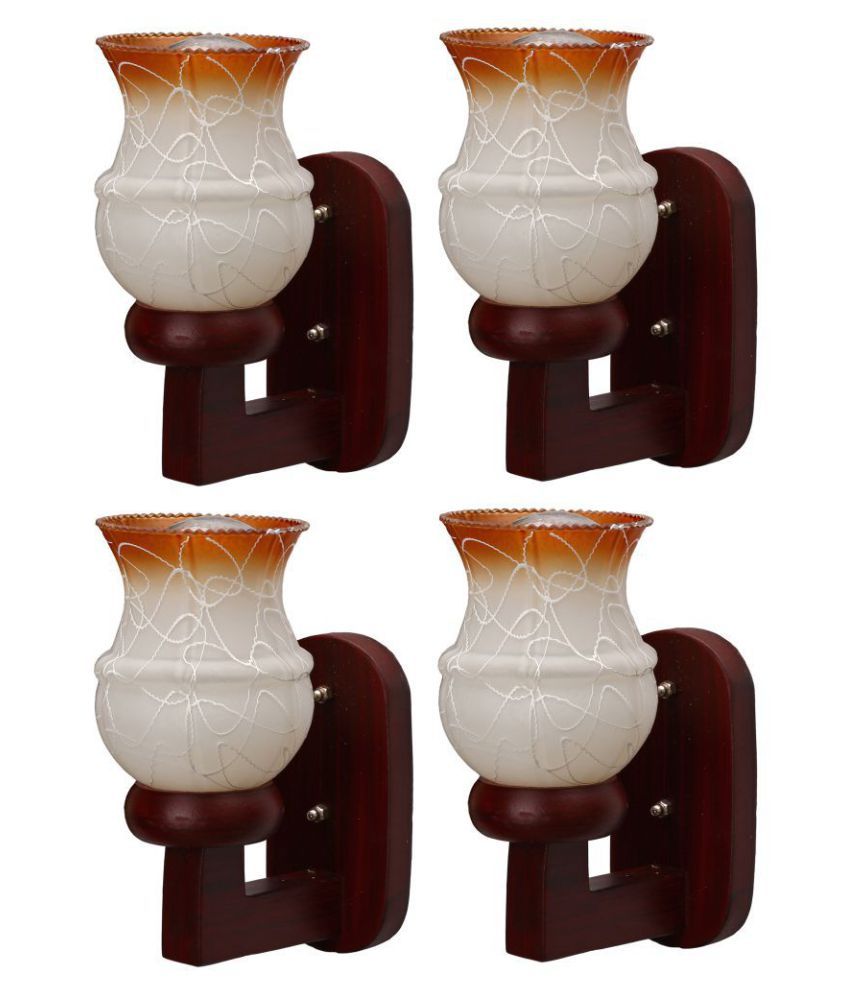     			Somil Decorative Wall Lamp Light Glass Wall Light Multi - Pack of 4