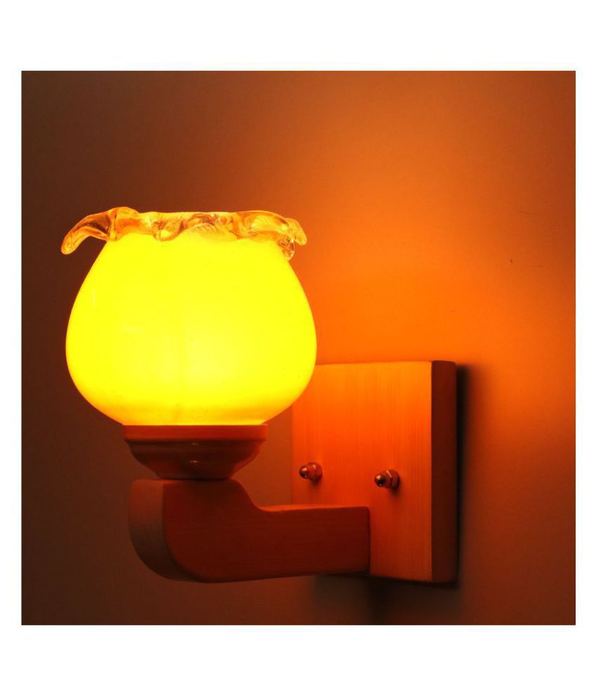     			Somil Decorative Wall Lamp Light Glass Wall Light Orange - Pack of 1
