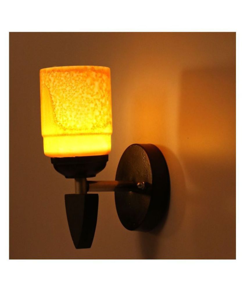     			Somil Decorative Wall Lamp Light Glass Wall Light Orange - Pack of 1