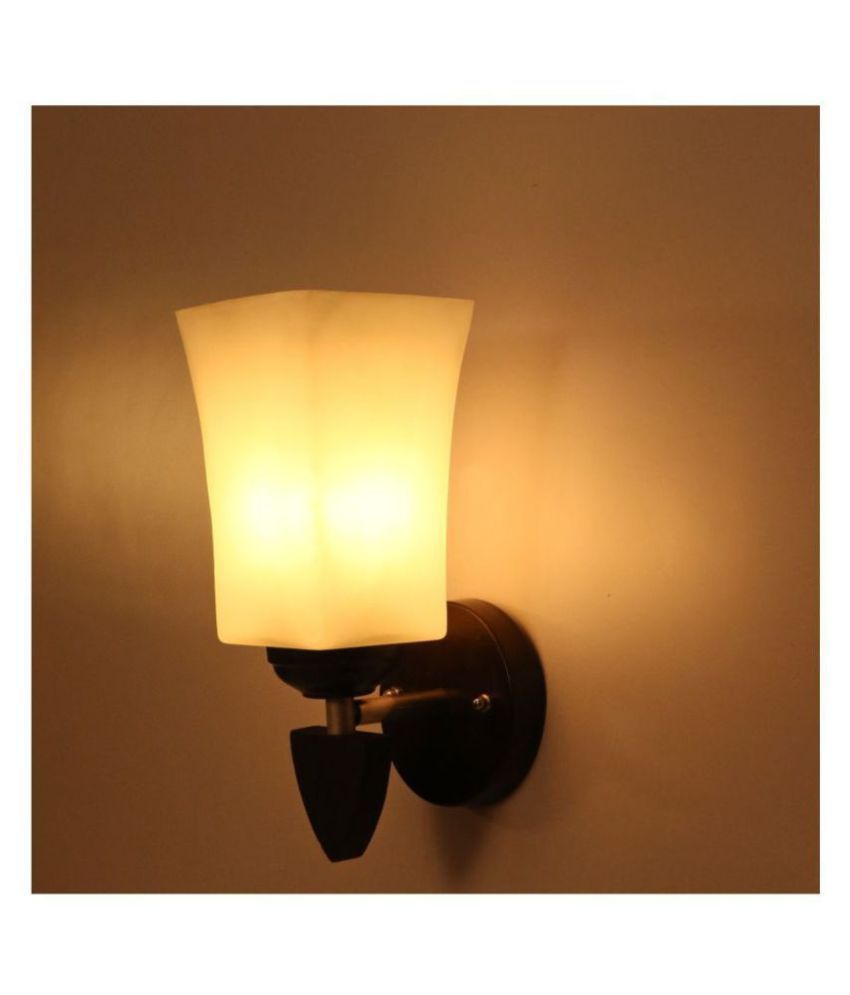     			Somil Decorative Wall Lamp Light Glass Wall Light White - Pack of 1