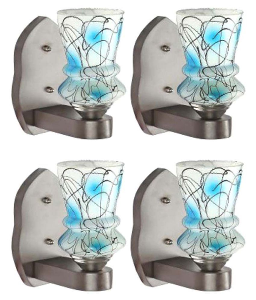     			Somil Decorative Wall Lamp Light Glass Wall Light Multi - Pack of 4