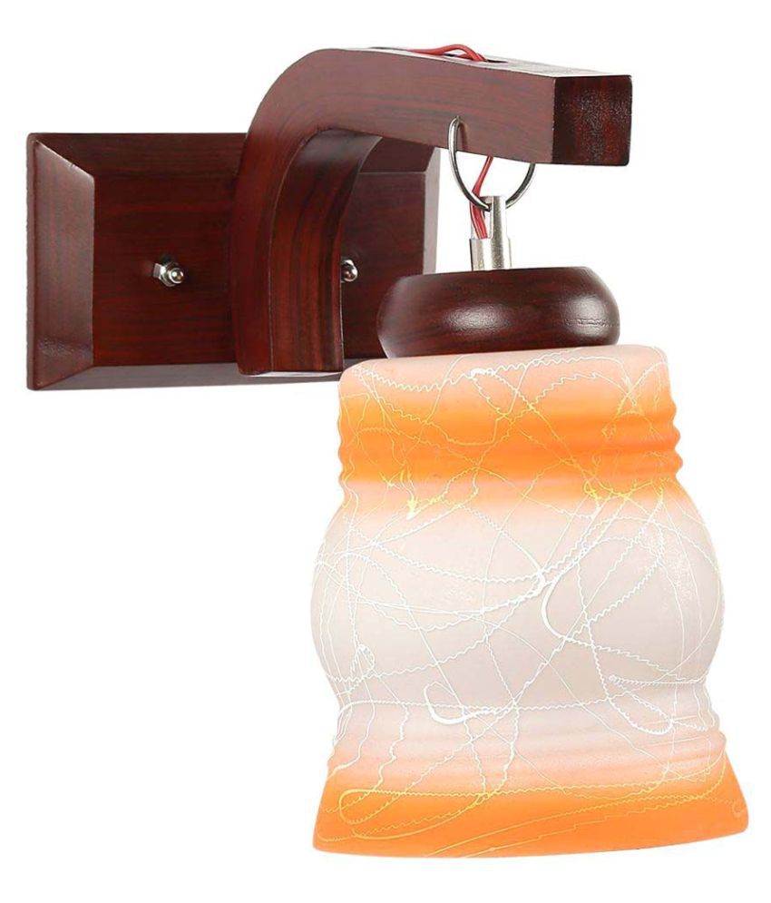     			Somil Decorative Wall Lamp Light Glass Wall Light Orange - Pack of 1