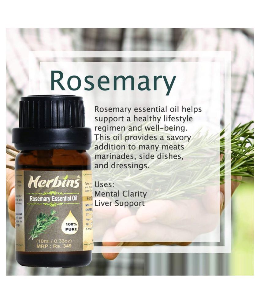 Herbins Rosemary Skin Care Hair Growth Essential Oil 10 mL Buy Herbins