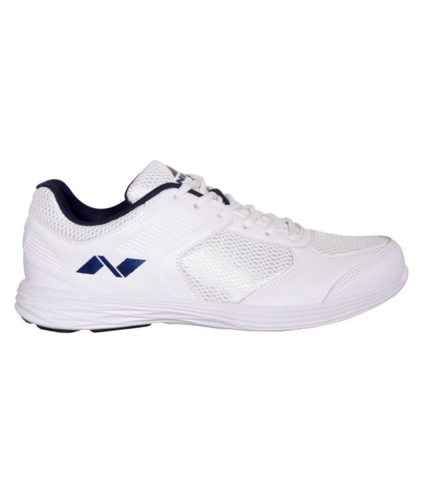 nivia white running shoes