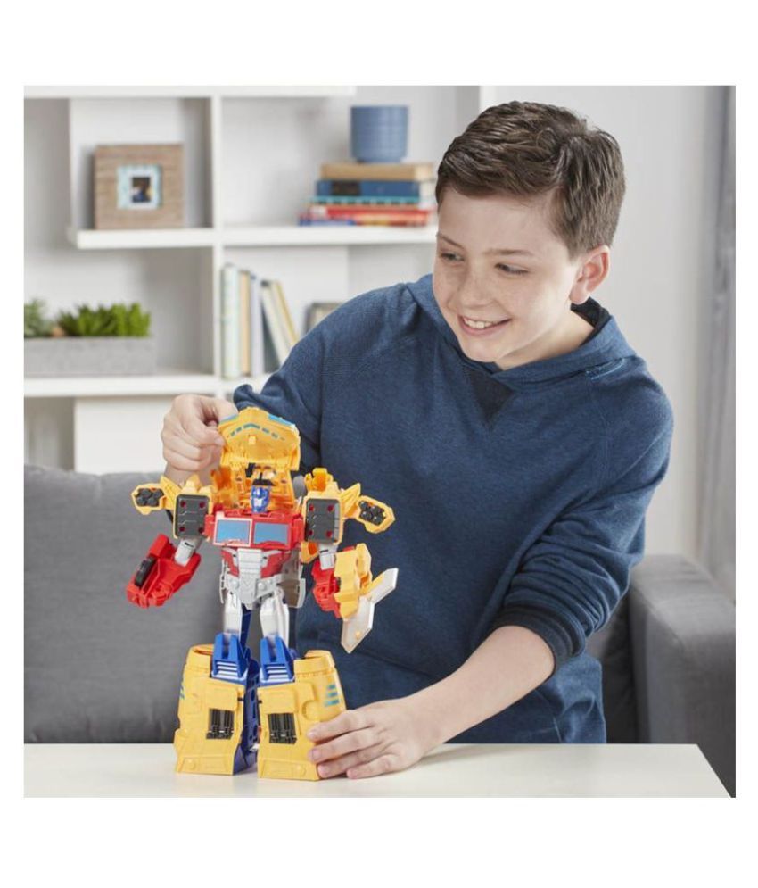 transformers toys cyberverse spark armor optimus prime action figure