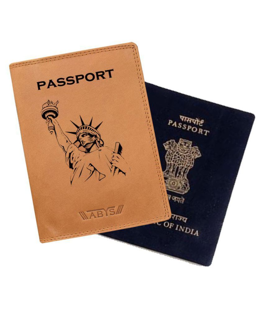 Vegan Leather Tan Passport Holder Buy Vegan Leather Tan Passport