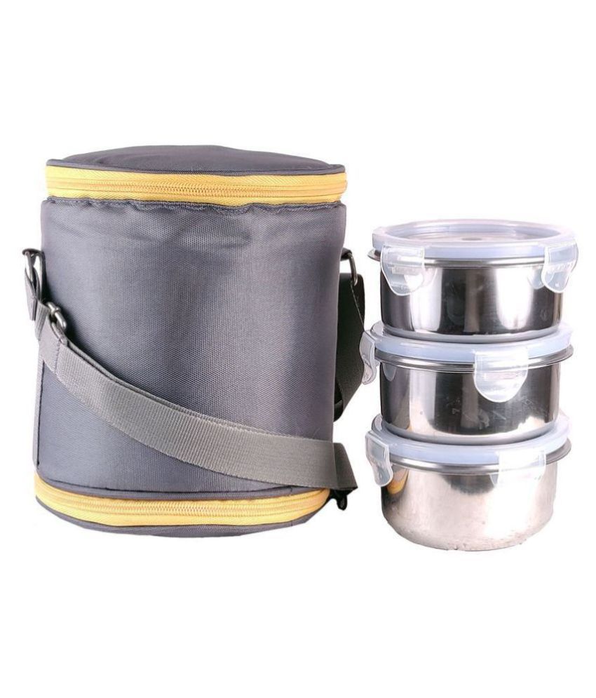 Foonty Multicolour Stainless Steel Lunch Box