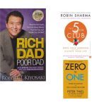 Combo Of Rich Dad + 5 Am Club + Zero To One  (Paperback, Generic)