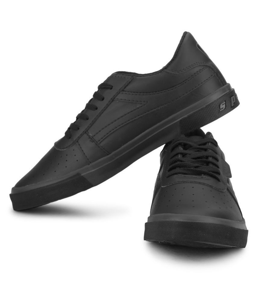 sparx black shoes without laces