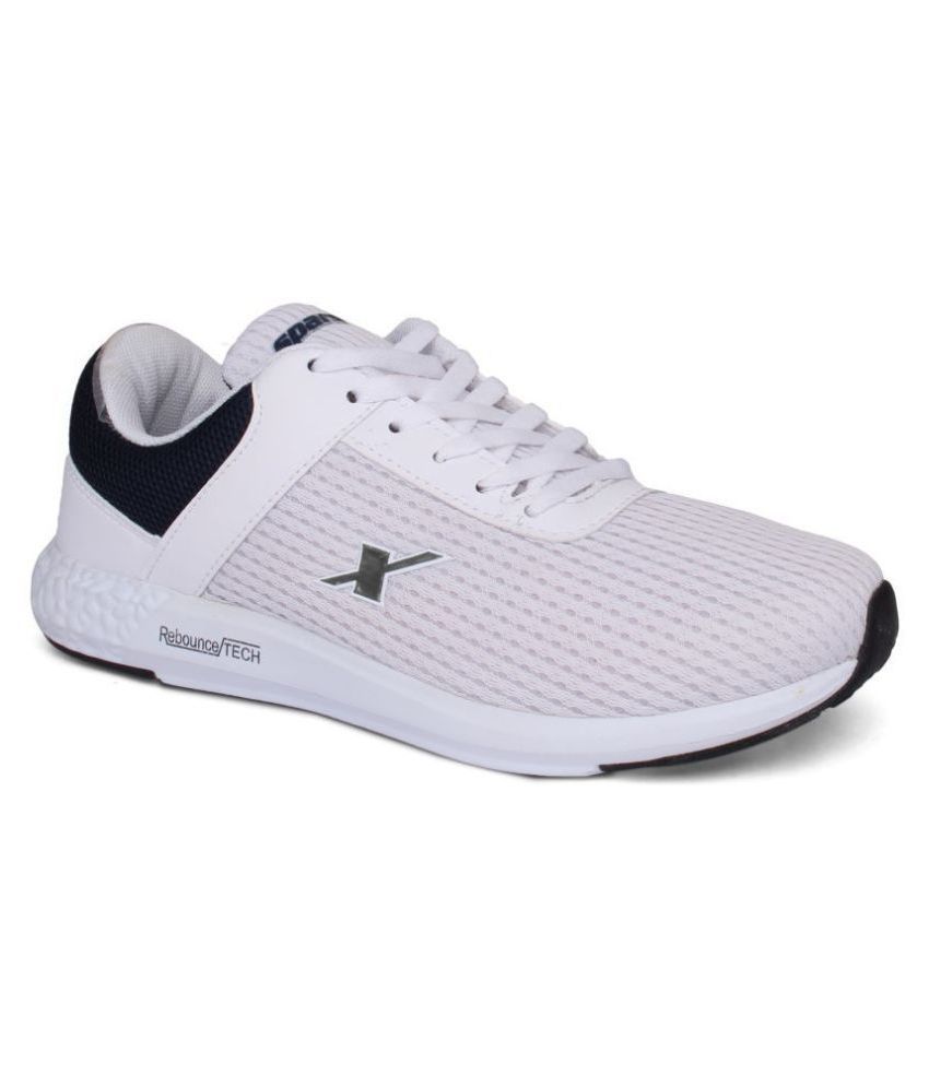 sparx white running shoes