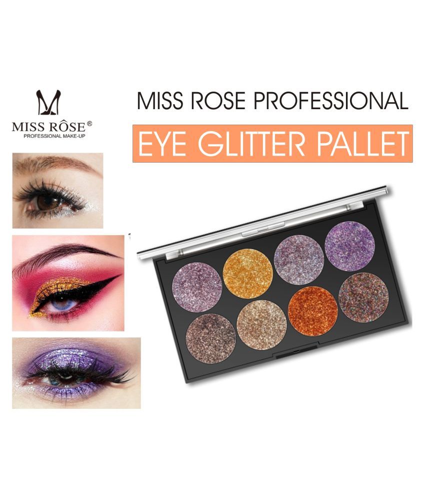 Miss Rose Glitter Pallet 8 Color 700188 (M3) Eyes Pressed Powder