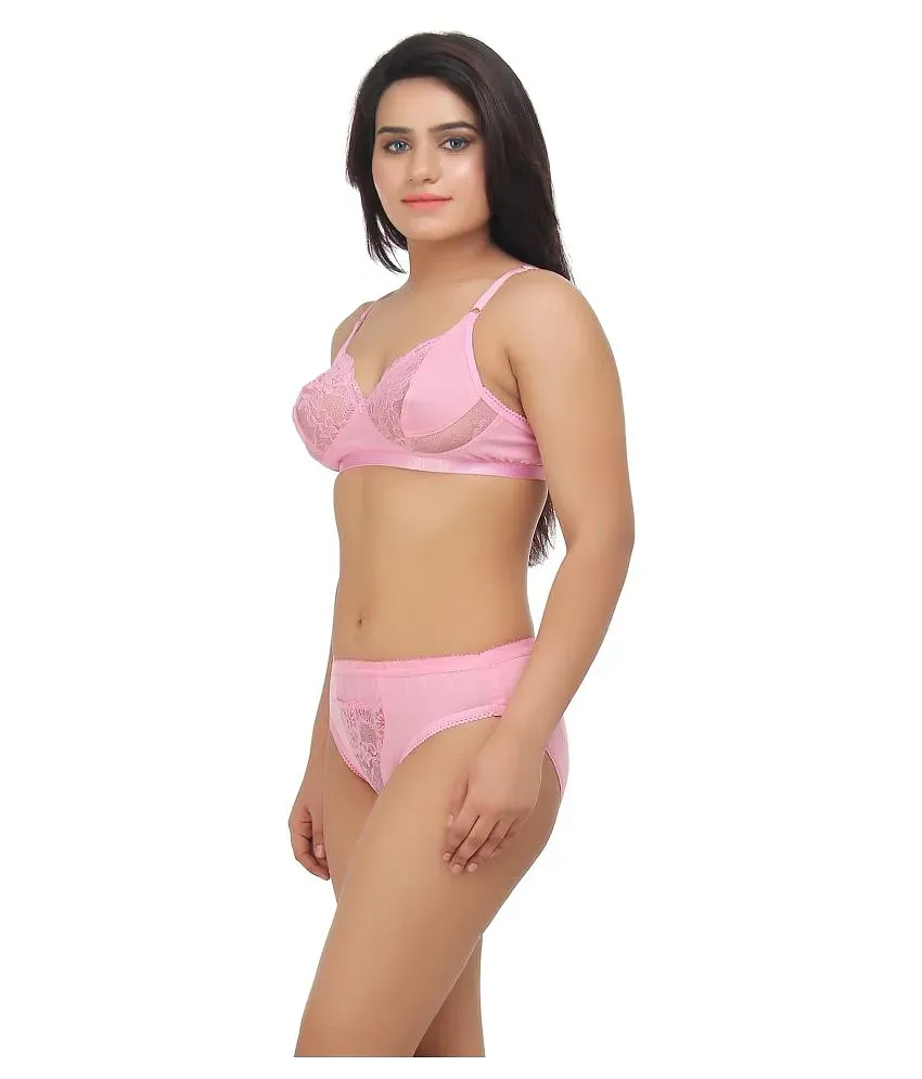 Buy online Pack Of 2 Solid Bra And Panty Set from lingerie for Women by Tcg  for ₹399 at 64% off