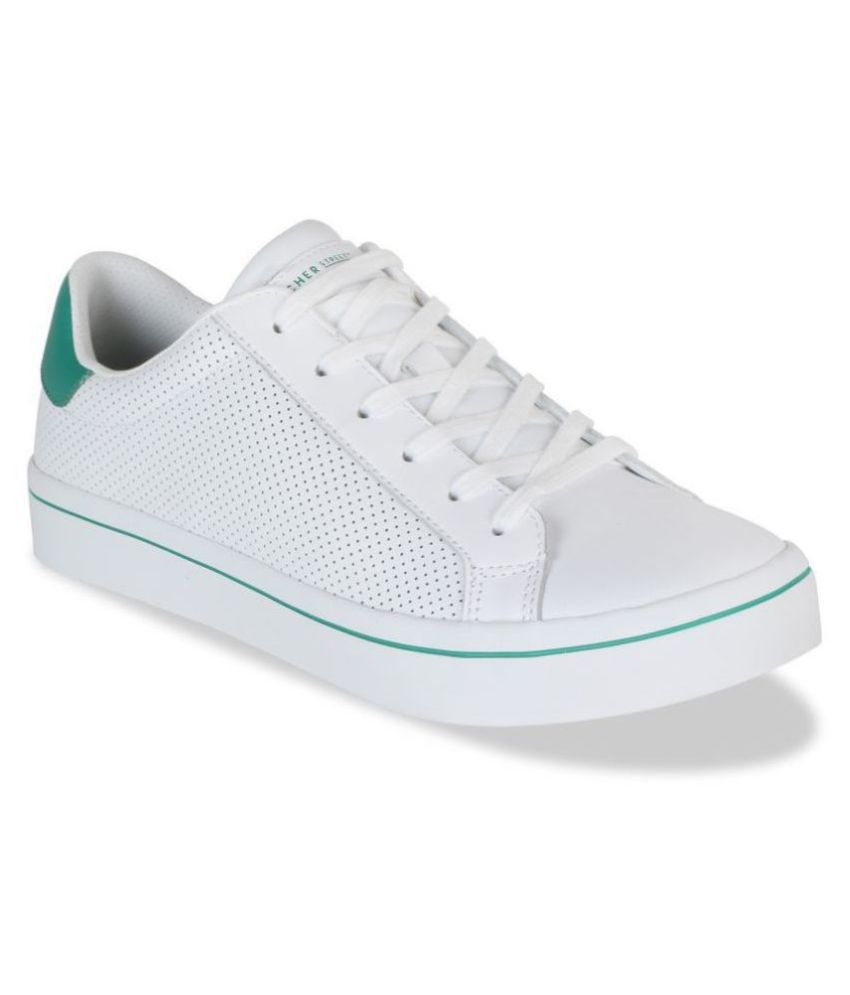 skechers white casual shoes