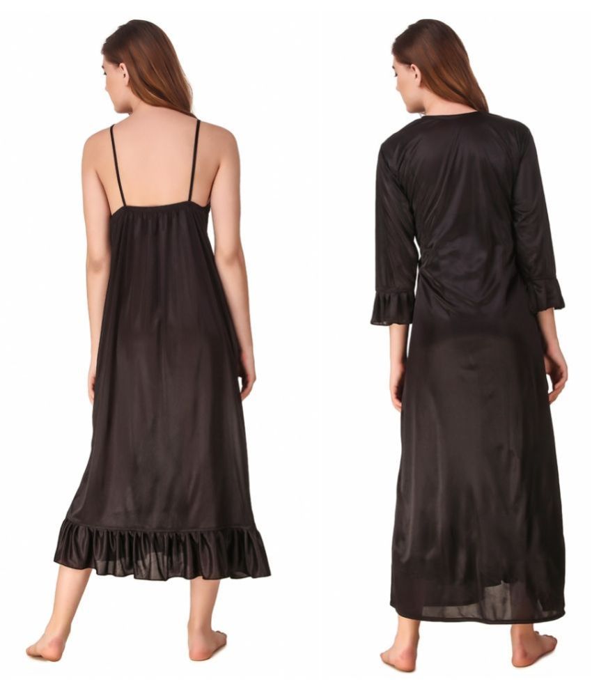 black satin night suits