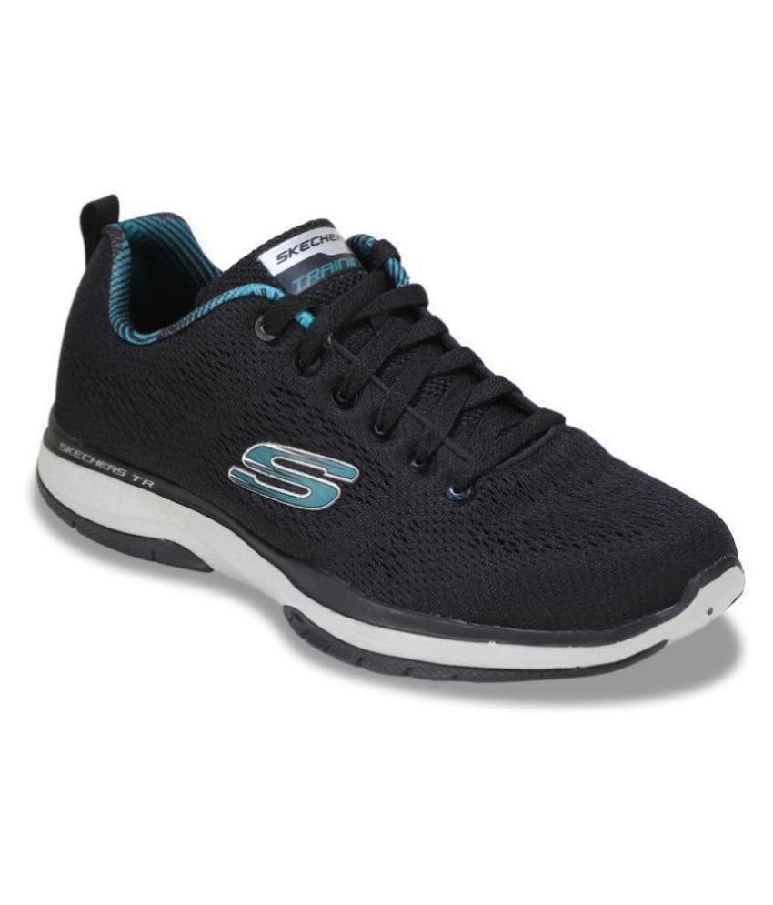 Skechers 52607-BLK Black Running Shoes 
