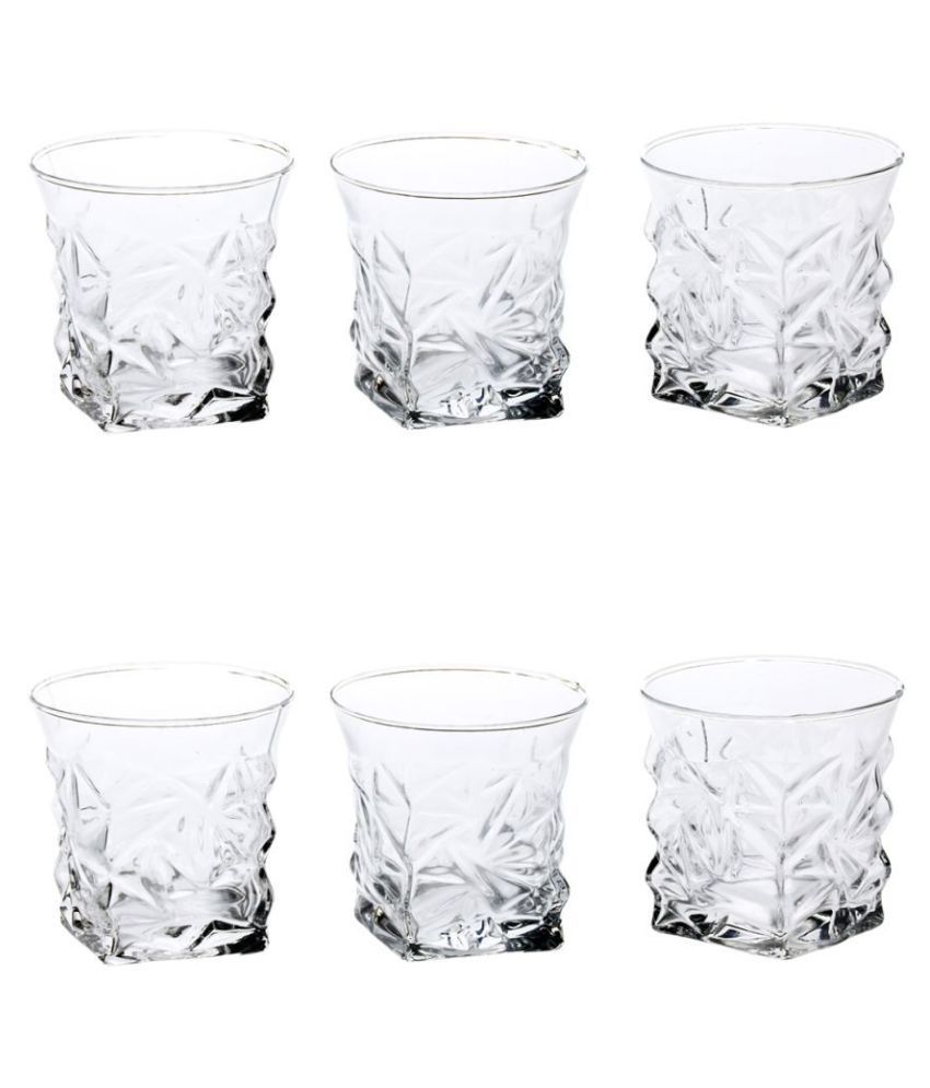     			Afast Glass Whisky Glasses, Clear, Pack Of 6, 280 ml