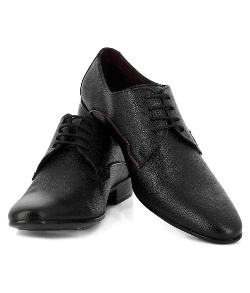 alberto torresi black formal derby shoes