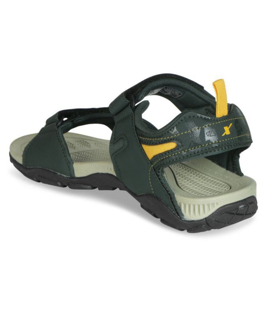 sparx green sandals