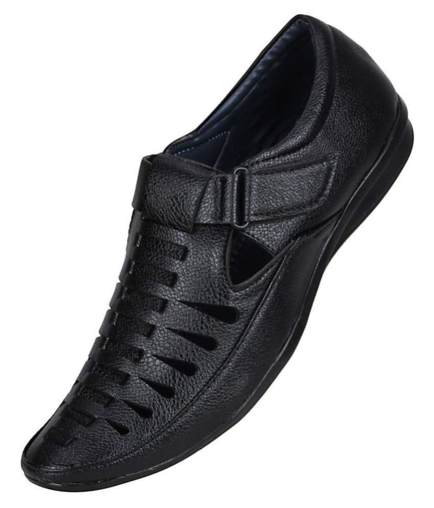 snapdeal leather sandals
