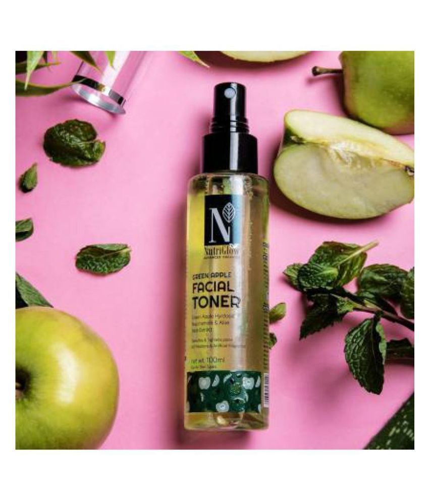Nutriglow Advance Organics Green Apple Facial Toner with Advance De Tan