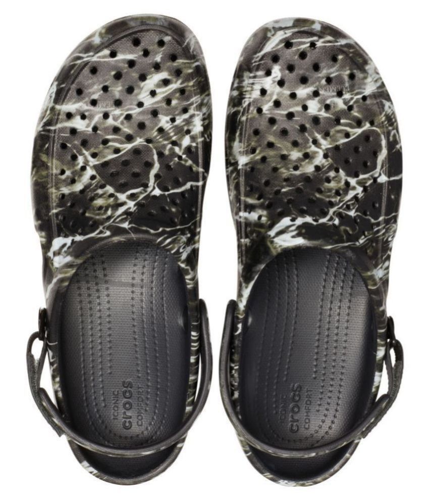 Crocs Black Croslite  Floater Sandals  Buy Crocs Black 