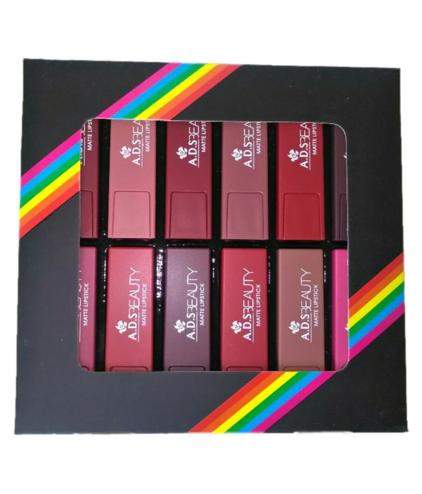 MSP ADS Beauty Lipstick(Set of 12) Lipstick Multi 6 g Buy MSP ADS