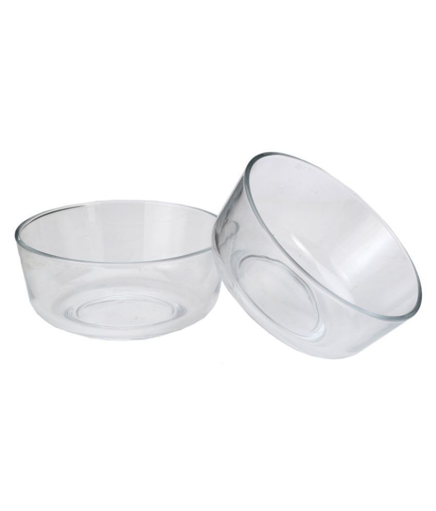     			Somil Glass Bowl, Transparent, Pack Of 2, 650 ml