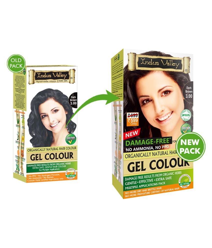 Buy INDUS VALLEY ORGANICALLY NATURAL DAMAGE FREE GEL HAIR COLORCOPPER  MAHOGANY Online  Get Upto 60 OFF at PharmEasy