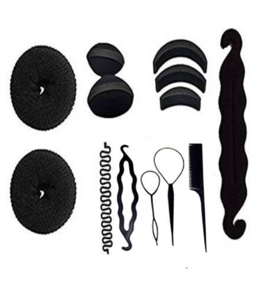 Jai Maa Enterprises Black Casual Hair Puff: Buy Online at Low Price in  India - Snapdeal