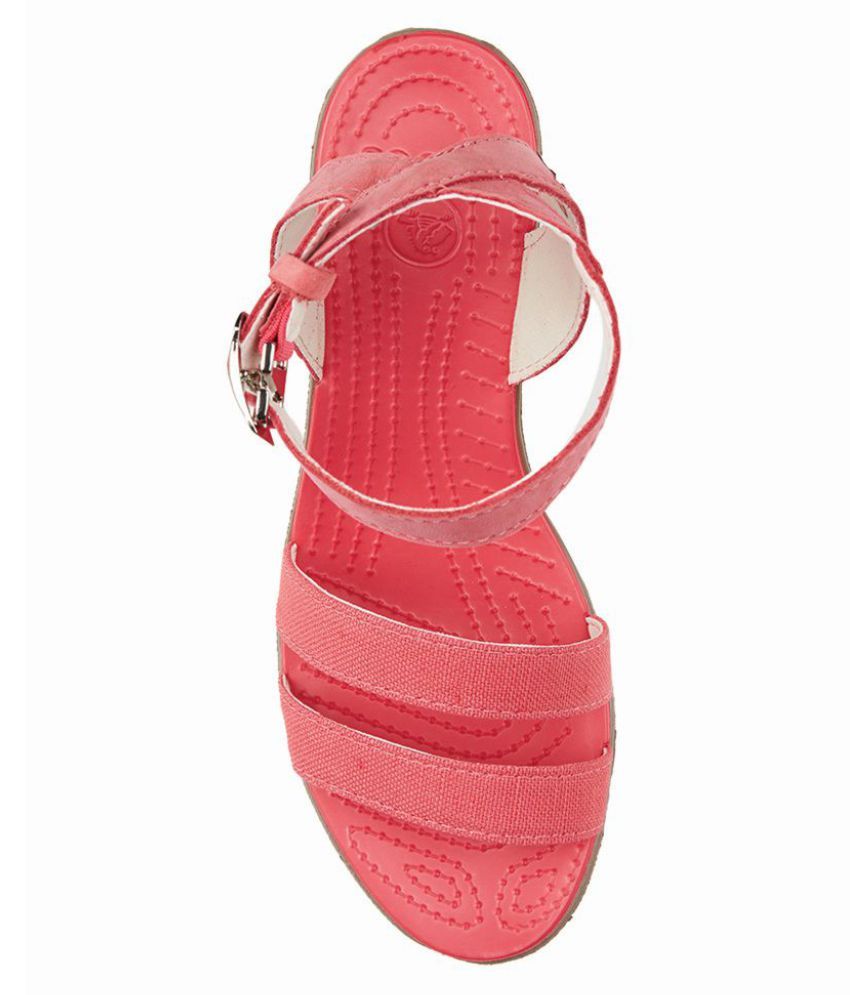 pink crocs high heels