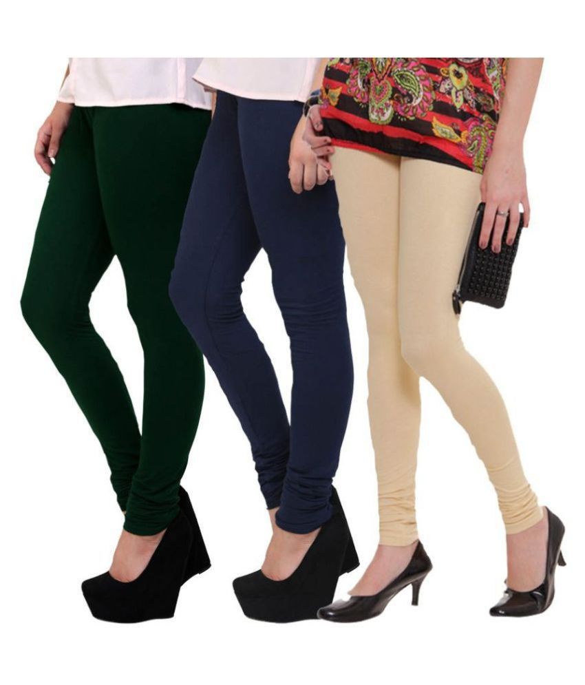     			Famaya Cotton Pack of 3 Leggings