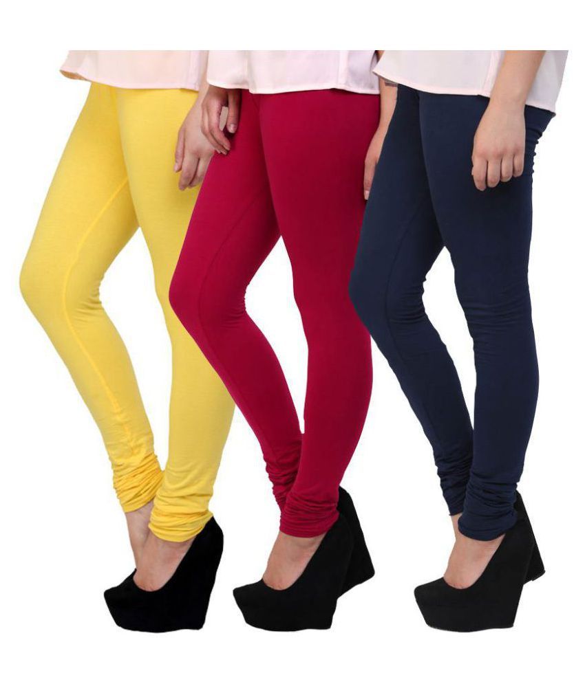     			Famaya Cotton Pack of 3 Leggings