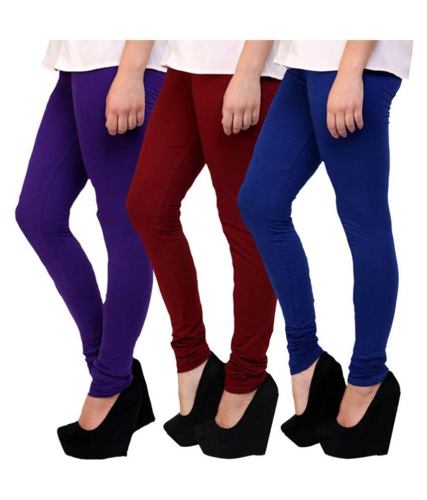     			Famaya Cotton Pack of 3 Leggings