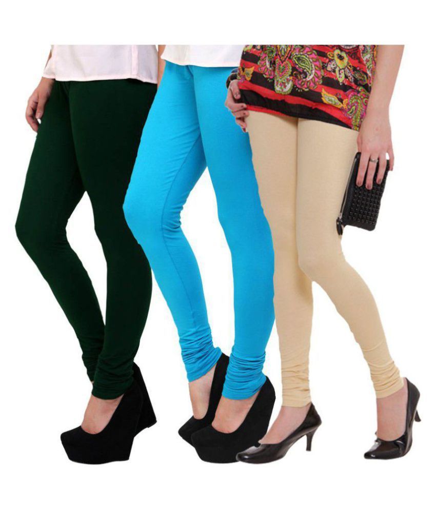     			Famaya Cotton Pack of 3 Leggings