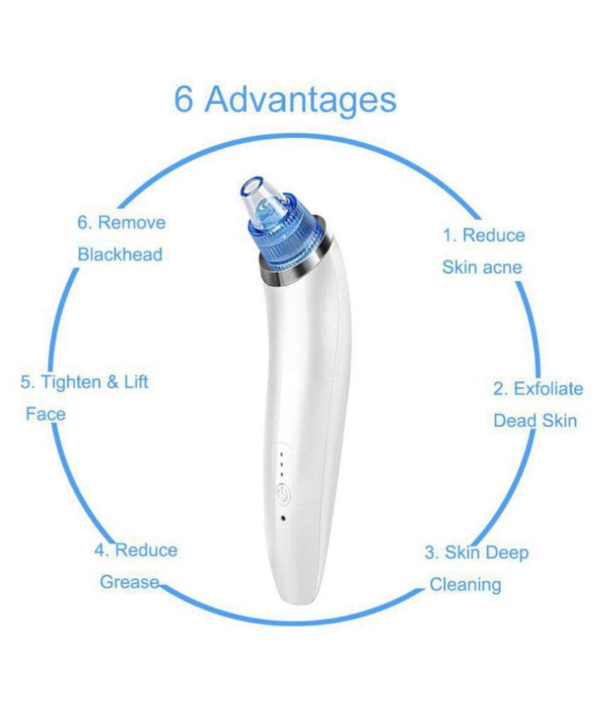 DERMA SUCTION Suction Head Acne Pimple Pore Cleaning Blackhead Remover