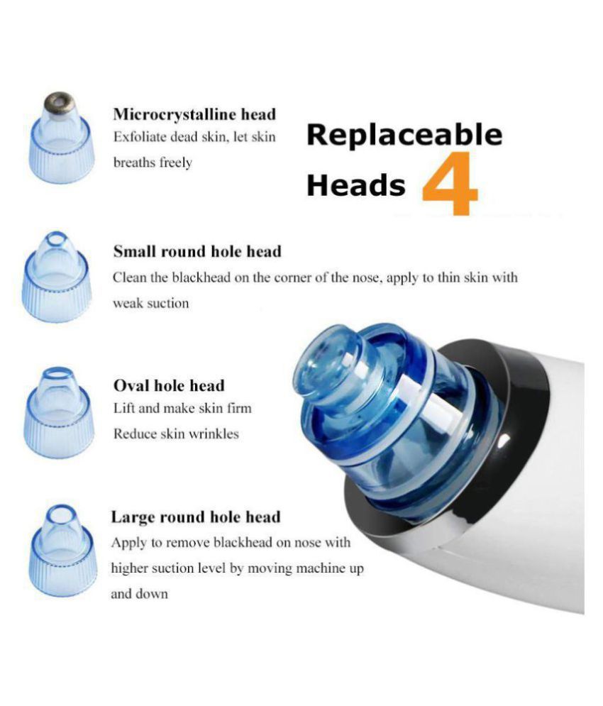 DERMA SUCTION Suction Head Acne Pimple Pore Cleaning Blackhead Remover