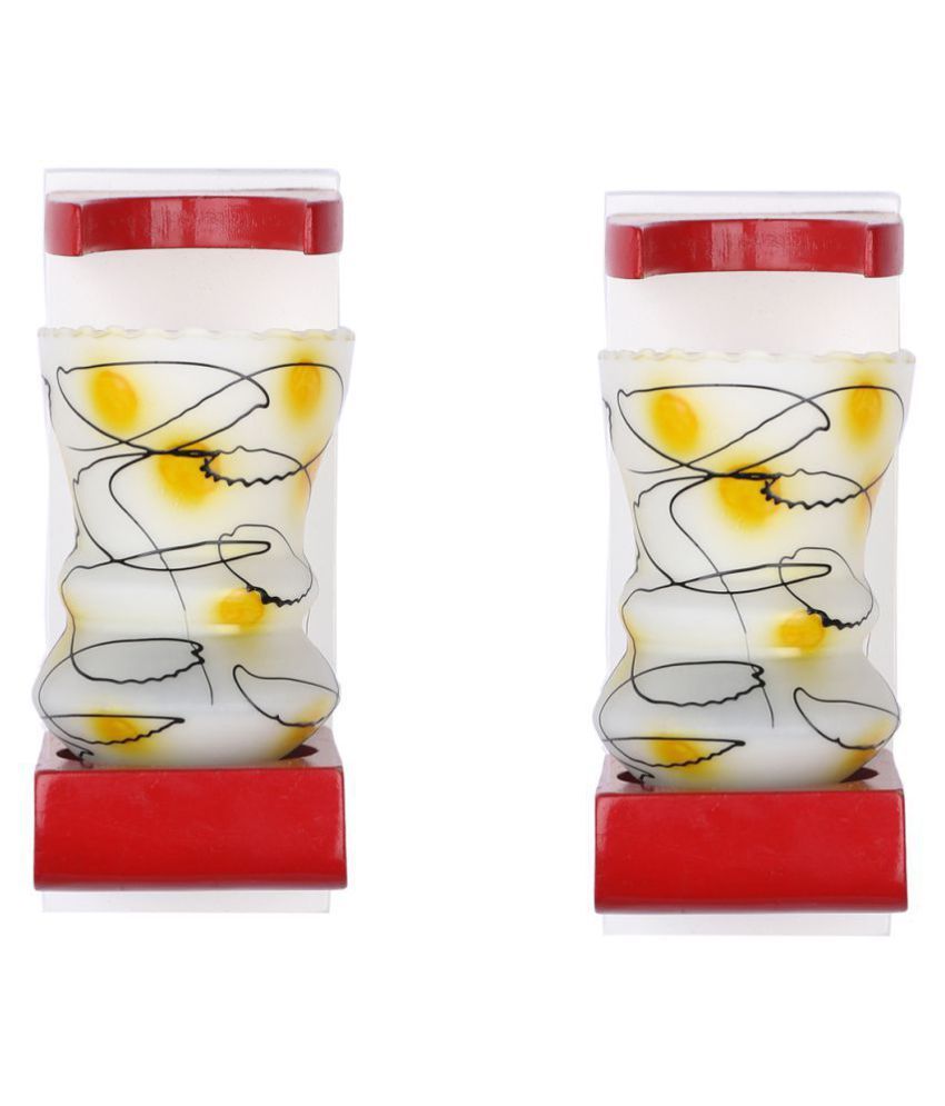     			AFAST Decorative & Designer Glass Wall Light Multi - Pack of 2