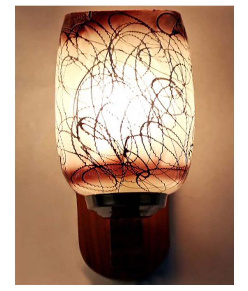     			AFAST Decorative & Designer Glass Wall Light Brown - Pack of 1