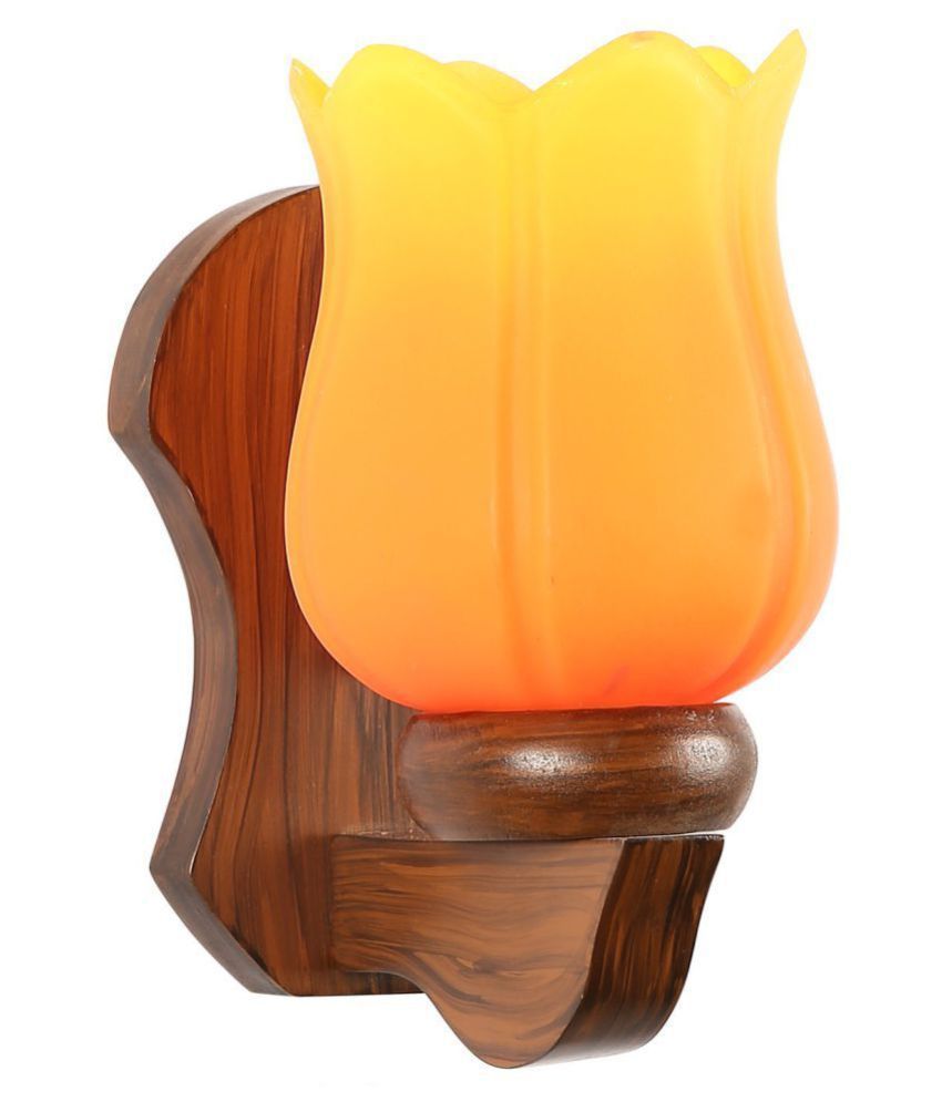     			AFAST Decorative & Designer Glass Wall Light Orange - Pack of 1